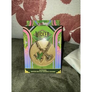 New CharCharms‎ Water Bottle Handle Charm Wicked Elphaba: Gold Chain Adjustable
